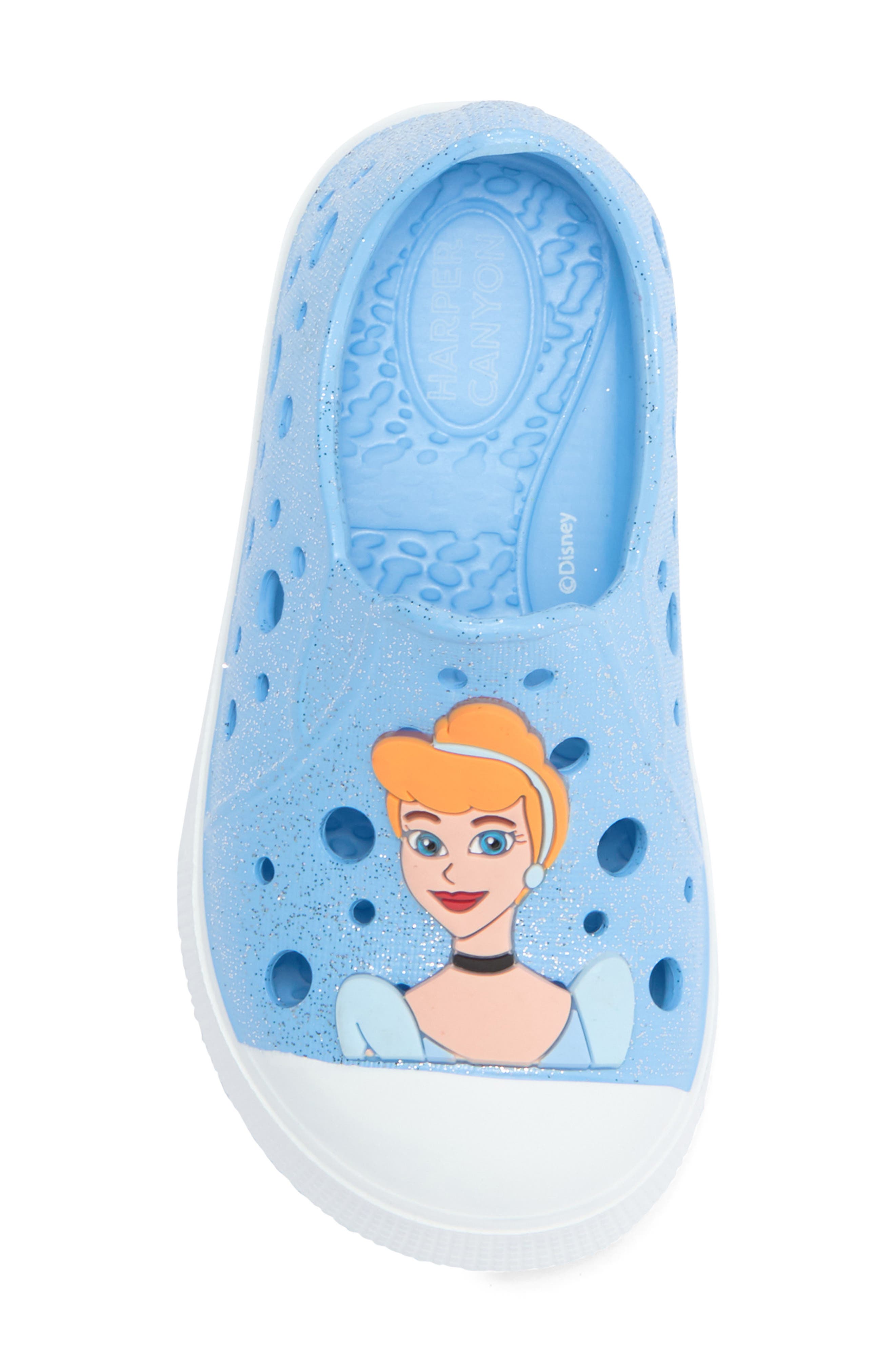 Kids' Cinderella Water Shoe, Alternate, color, BLUE GLITTER