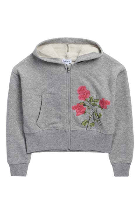 Kids' Camellia Rose Zip Hoodie (Big Kid)