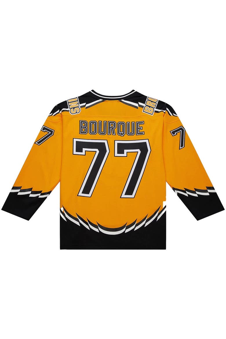 Men's Mitchell & Ness Ray Bourque Gold Boston Bruins Big & Tall 1996-97 Blue Line 2.0 Jersey, Alternate, color, Gold