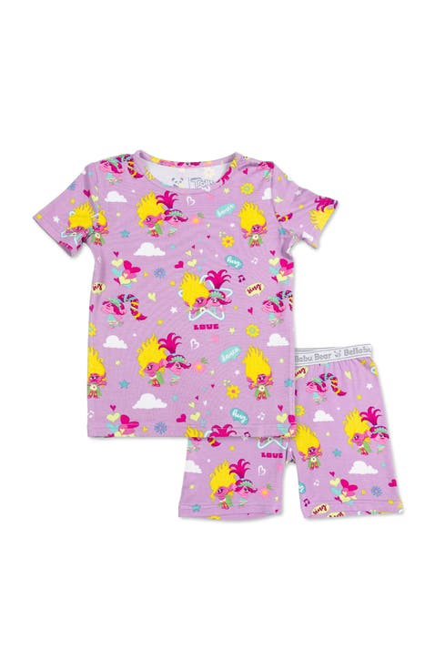 Trolls Valentine's Kids 2-Piece Short Sleeve & Shorts Pajama Set