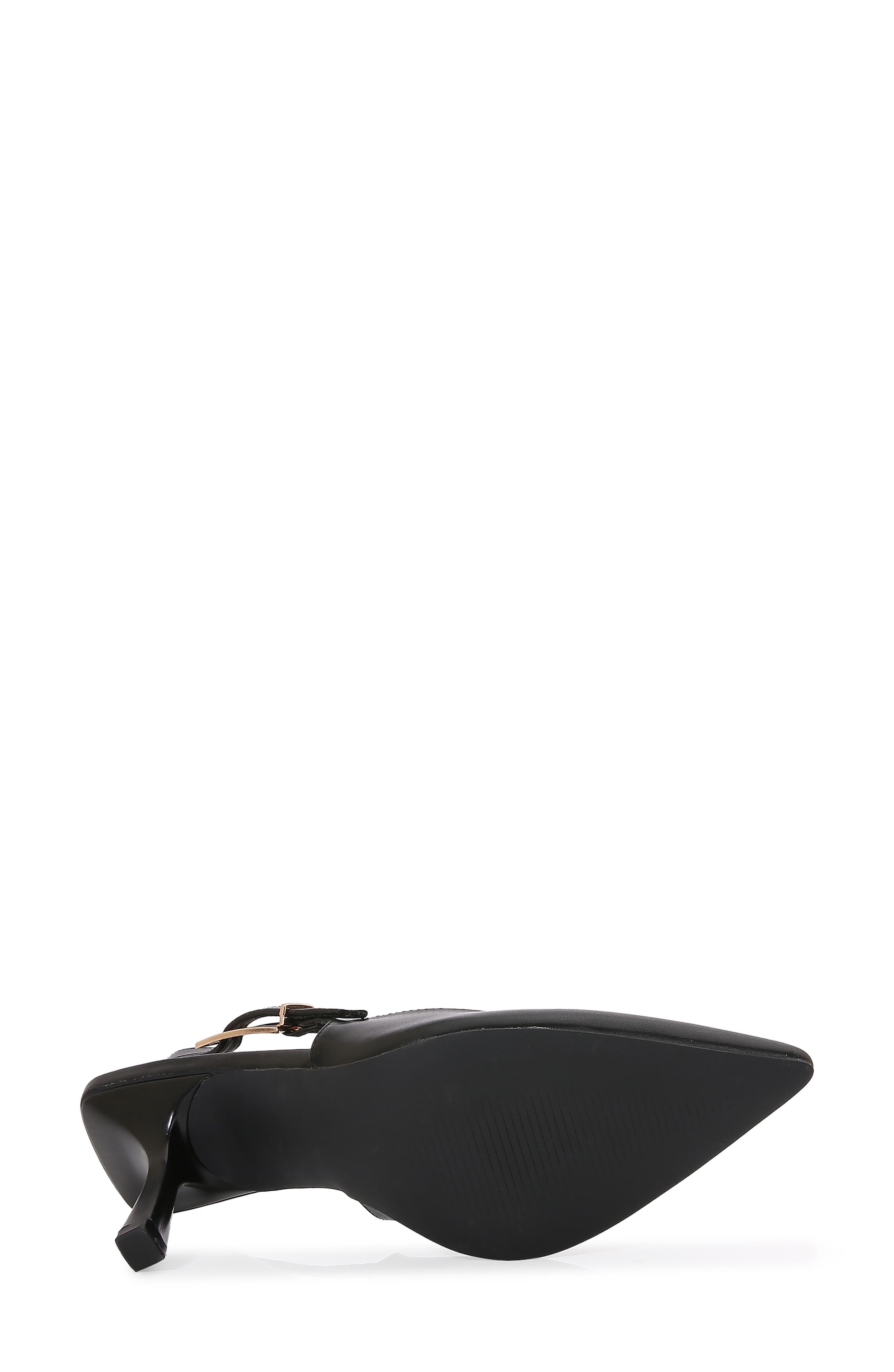 BERNESS Pointed Toe Slingback Pump, Alternate, color, Black