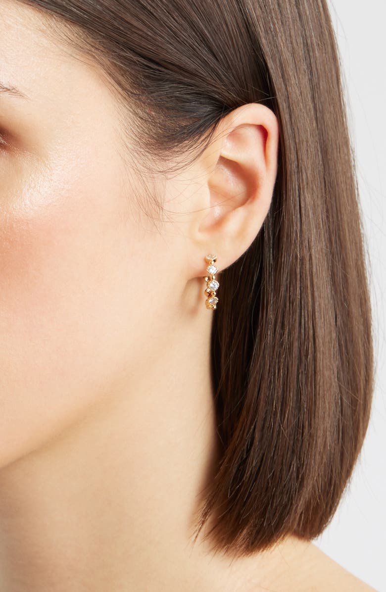 Child of Wild Nova Star Huggie Hoop Earrings, Alternate, color, Gold