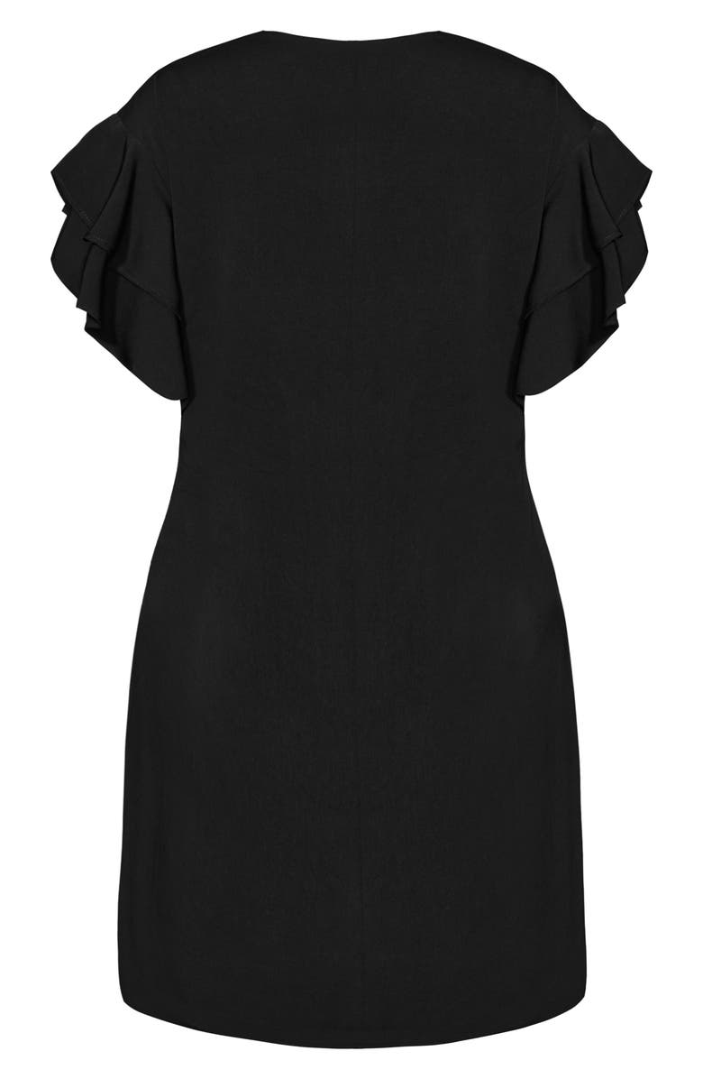 City Chic Double Frill A-Line Dress, Alternate, color,