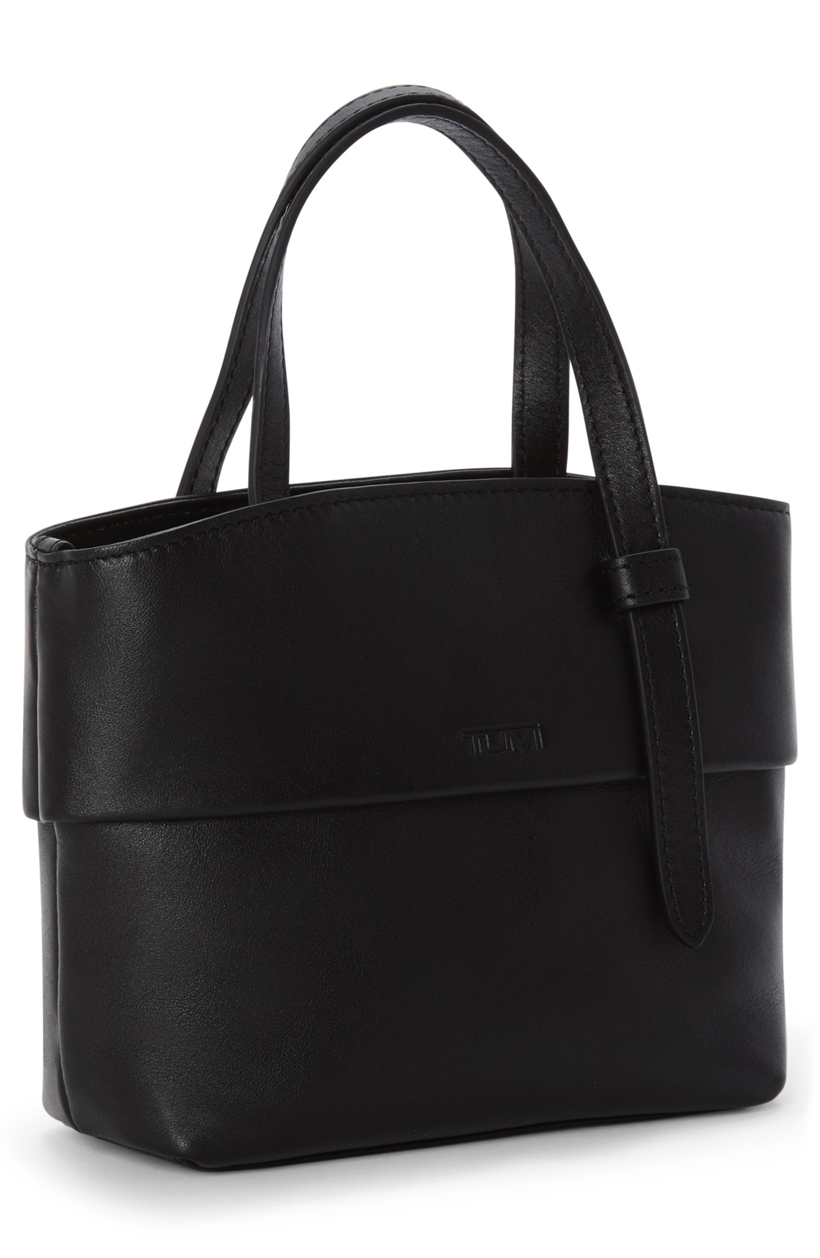 TUMI Voyageur Mia Mini Tote Bag, Alternate, color, Black/ Light Gold