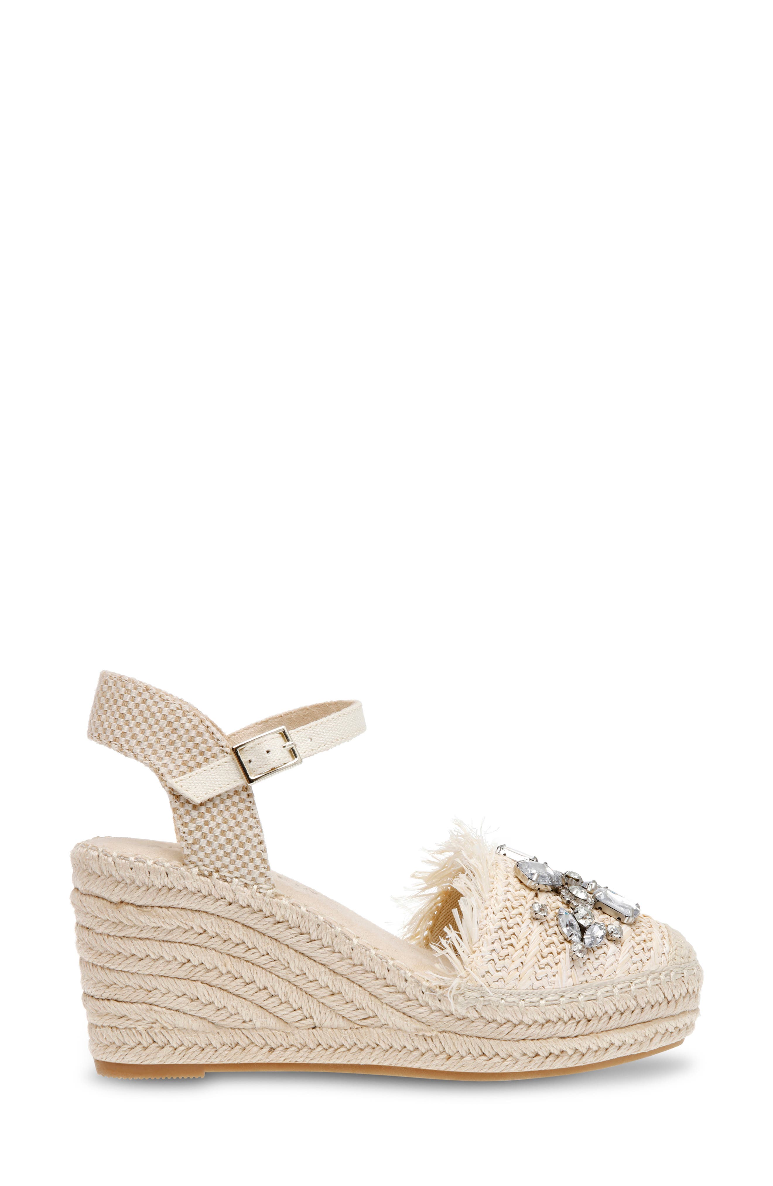 Anne Klein Lenox Wedge Espadrille Sandal, Alternate, color, 
