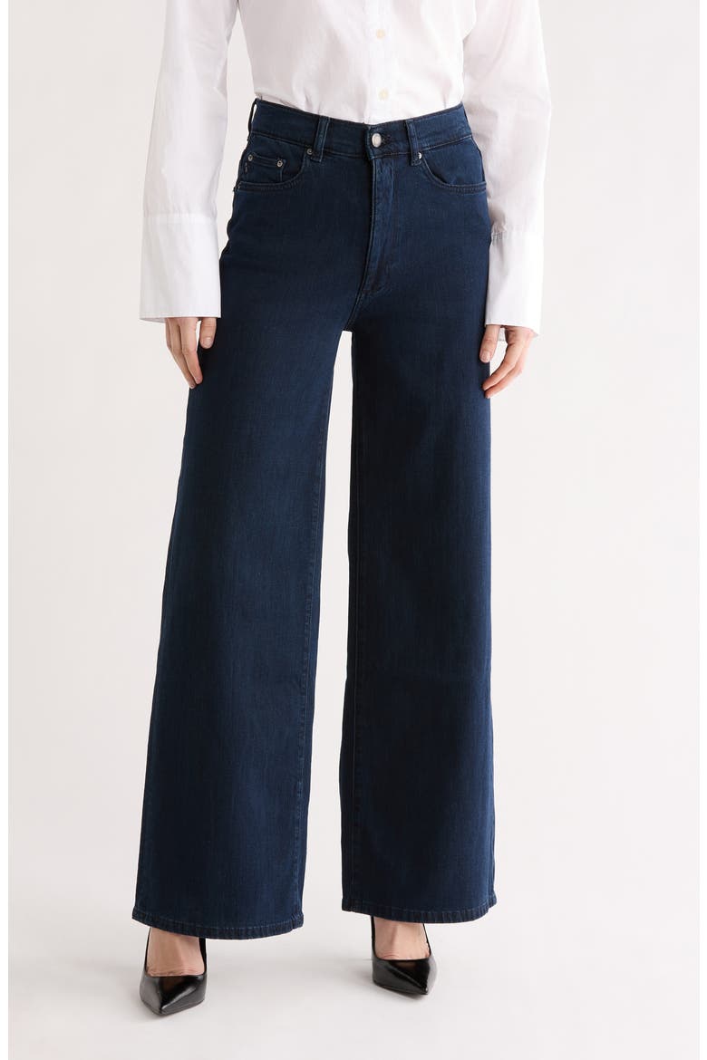 Hepburn High Waist Wide Leg Jeans, Main, color, FLATIRON
