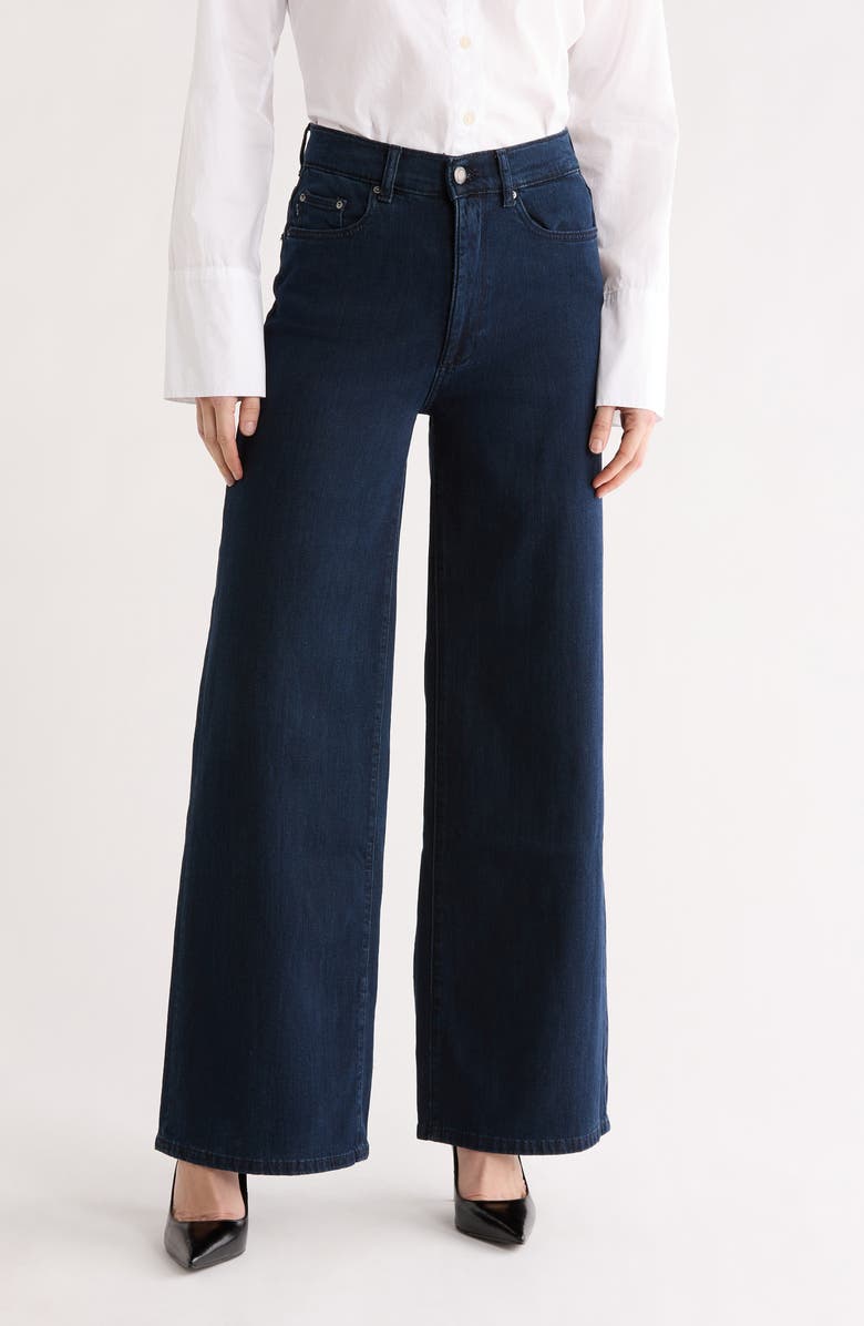 DL1961 Hepburn High Waist Wide Leg Jeans, Main, color, Flatiron