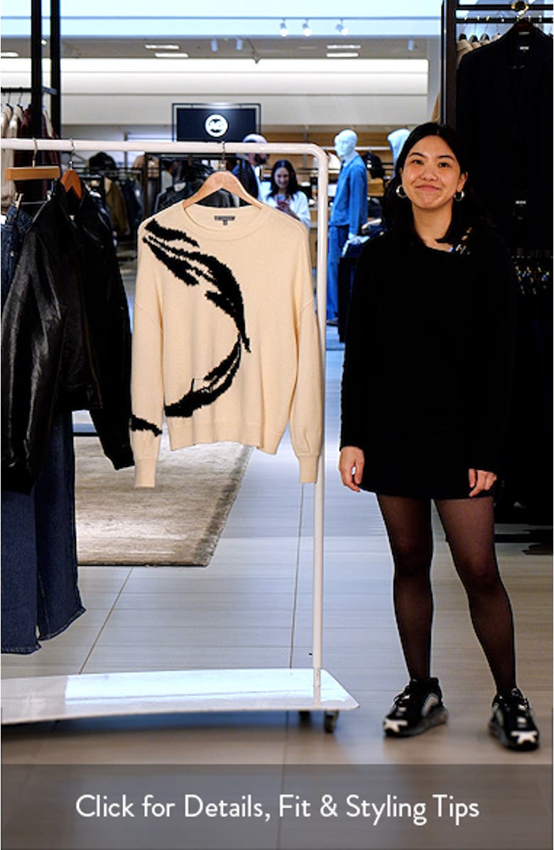 Mixed Media Blouson Sleeve Sweater, sales video thumbnail