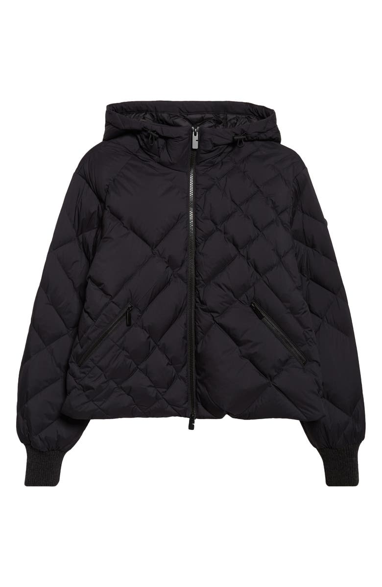 Burberry Delley Quilted Down Puffer Jacket, Main, color, Black