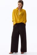 H&M Tie-belt Wide Paper Bag Trousers