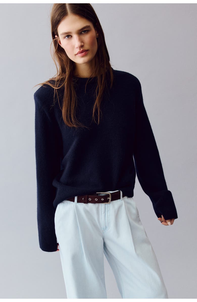 H&M Loose Fit Wide Regular Jeans, Alternate, color, 