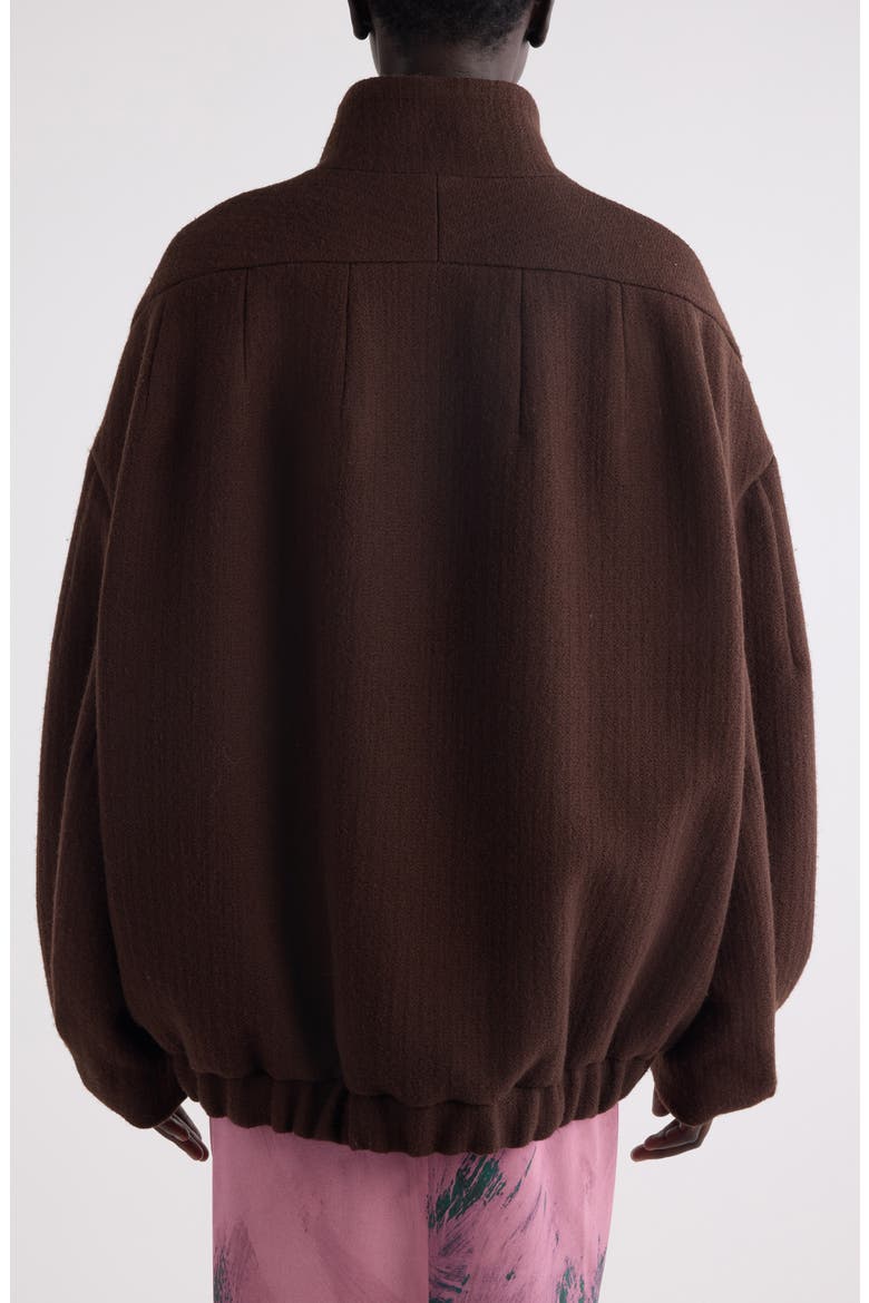 Voles Oversize Wool Jacket, Alternate, color, BROWN