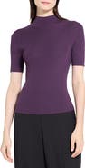 Theory Leenda Merino Wool Mock Neck Sweater