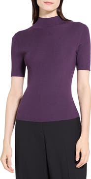 Theory Leenda Merino Wool Mock Neck Sweater