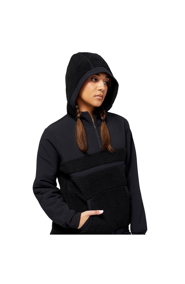 New Balance Q Speed Water Repellent Mixed Media Half Zip Jacket, Alternate, color, 