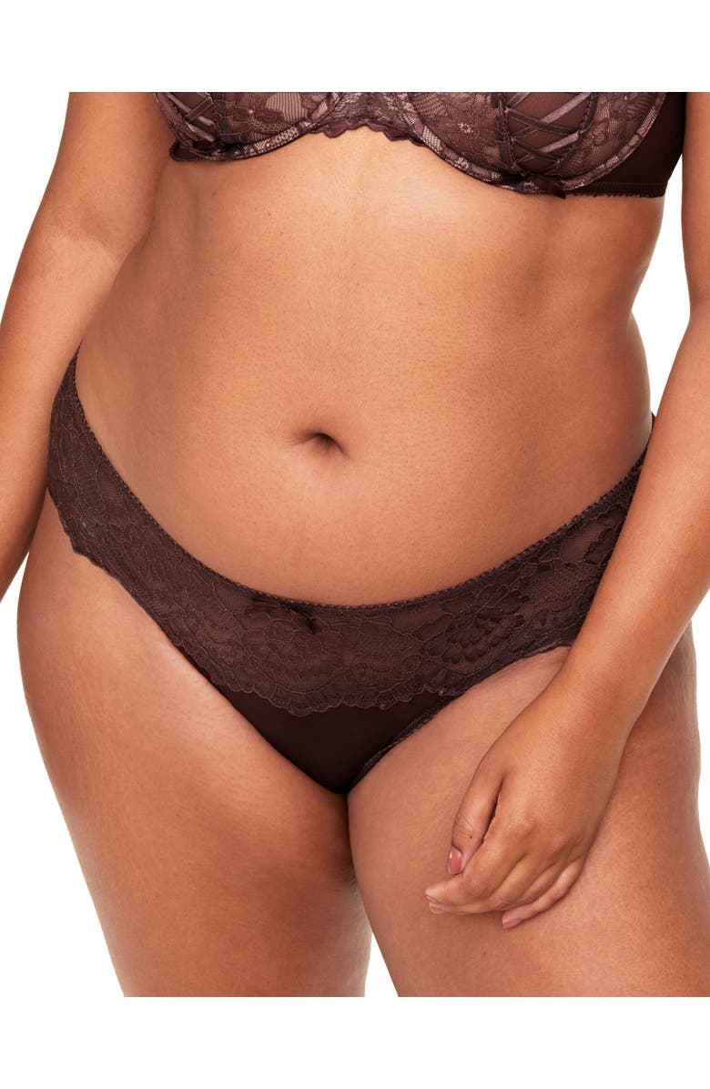 Adore Me Enny Bikini Panties, Main, color, Dark Brown
