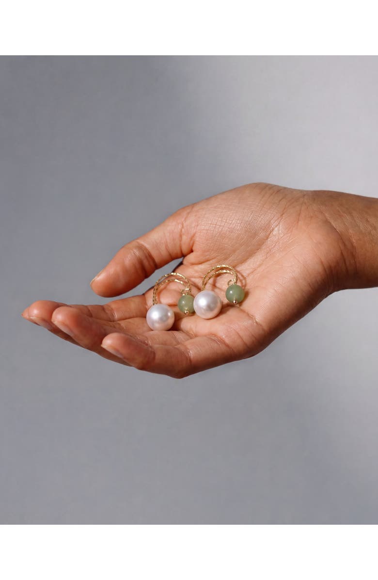 seree Ana Pearl jade thread earrings, Alternate, color, 