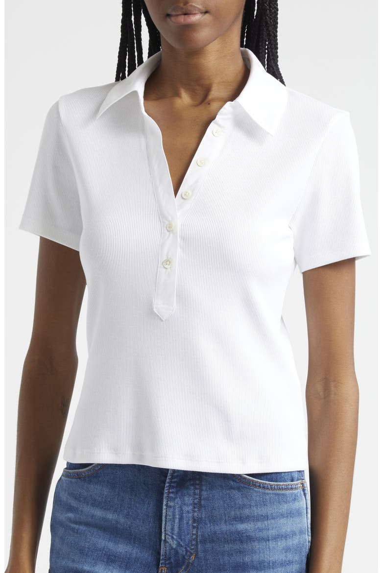 Kearney Stretch Cotton Polo, Alternate, color, WHITE