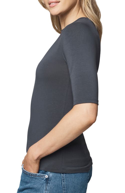 Splendid Elbow Sleeve Tee In Blue