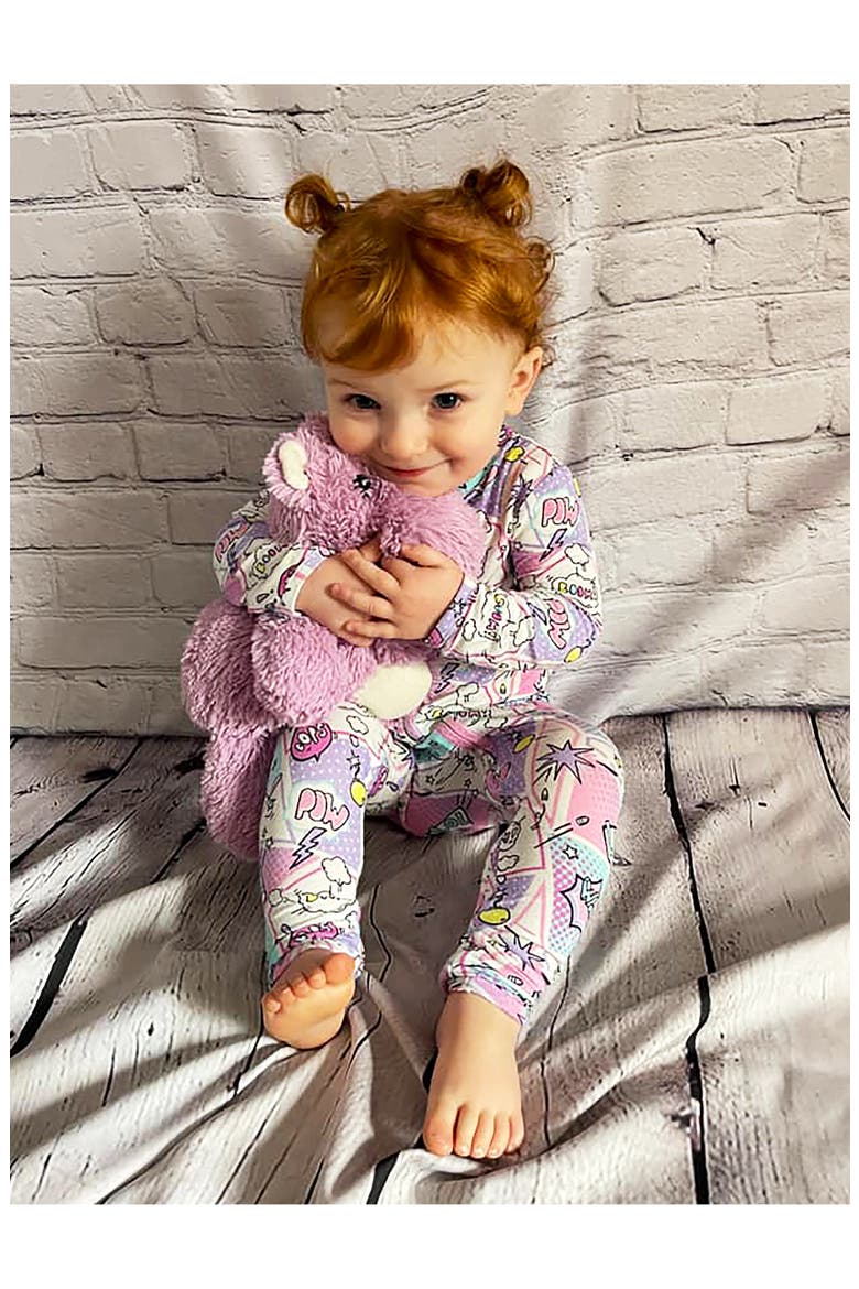Baby Comic Purple Convertible Footie, Alternate, color, COMIC PURPLE
