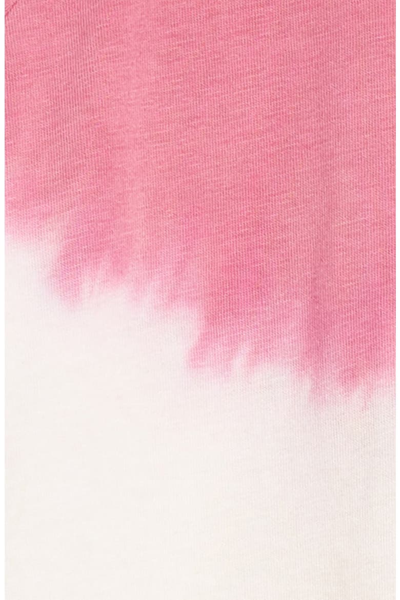 Kim Raglan Graphic Tee, Alternate, color, PINK AND PEACH DIP DYE