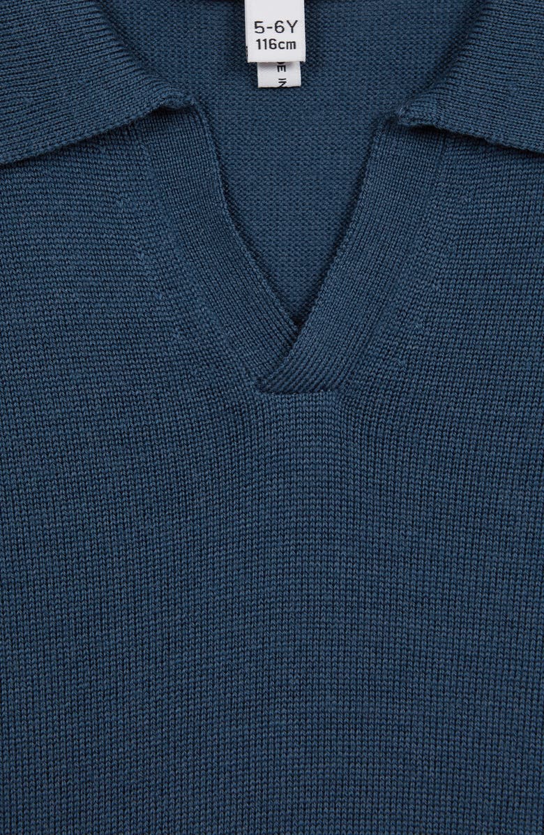 Reiss Kids' Duchie Sr. Johnny Collar Wool Polo, Alternate, color, Dove Blue