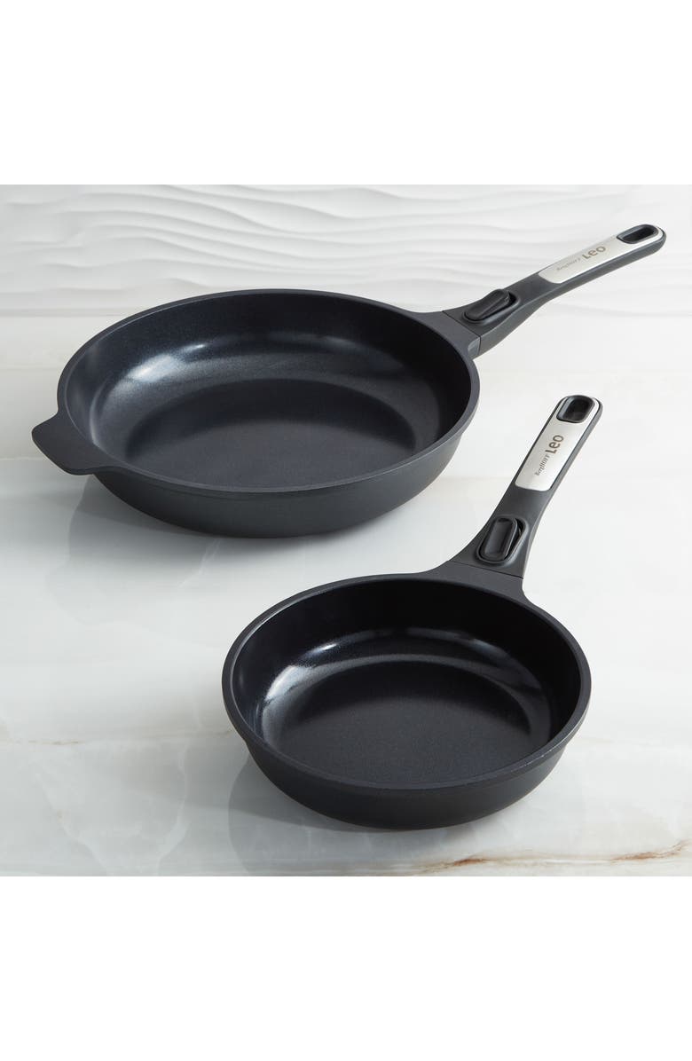 BergHOFF Leo Phantom 2-Piece Fry Pan Set, Alternate, color, Black
