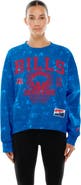New Era Women's New Era Royal Buffalo Bills Throwback Oversized Boxy Sweatshirt