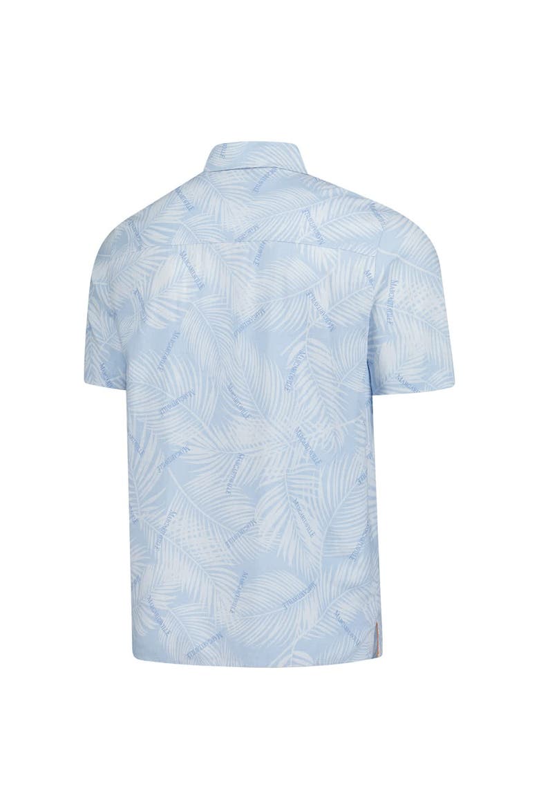 Men's Margaritaville Blue Chicago Cubs Linen Party Button-Up Shirt, Alternate, color, Blue