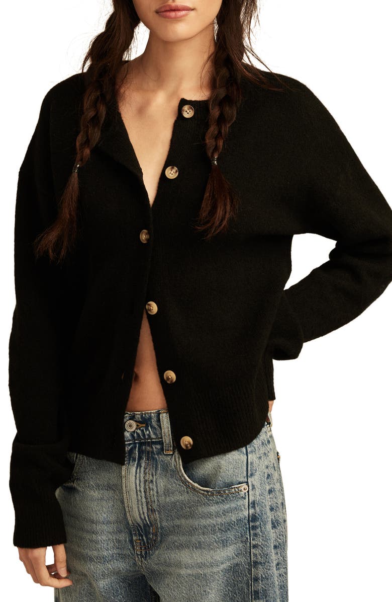 Lucky Brand Crewneck Cardigan, Main, color,