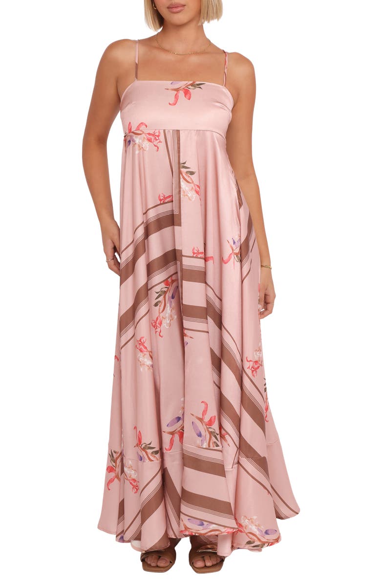 Petal & Pup Elanor Print Sleeveless Maxi Dress, Main, color, Pink Cocoa