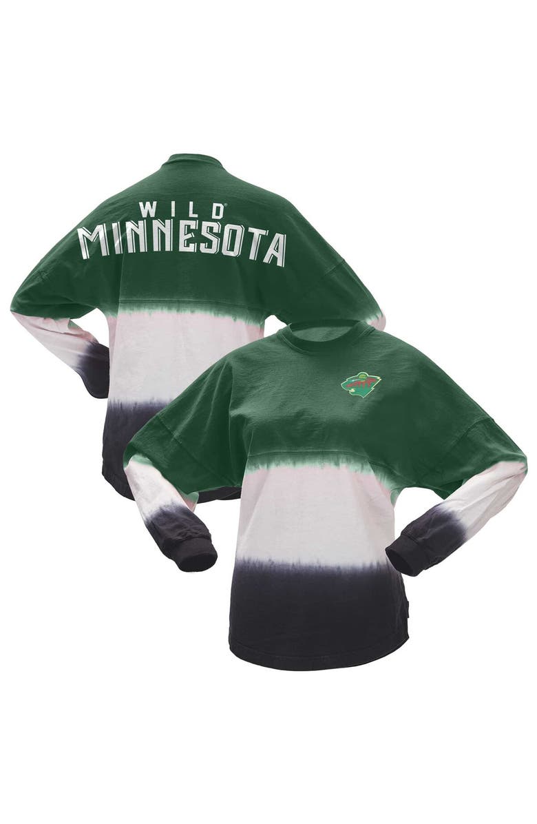SPIRIT JERSEY Women's Fanatics Branded Green/Black Minnesota Wild Ombre Long Sleeve T-Shirt, Main, color, Green