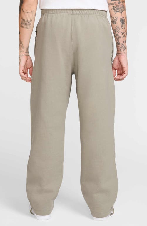 Nike Solo Swoosh Fleece Sweatpants In Gray