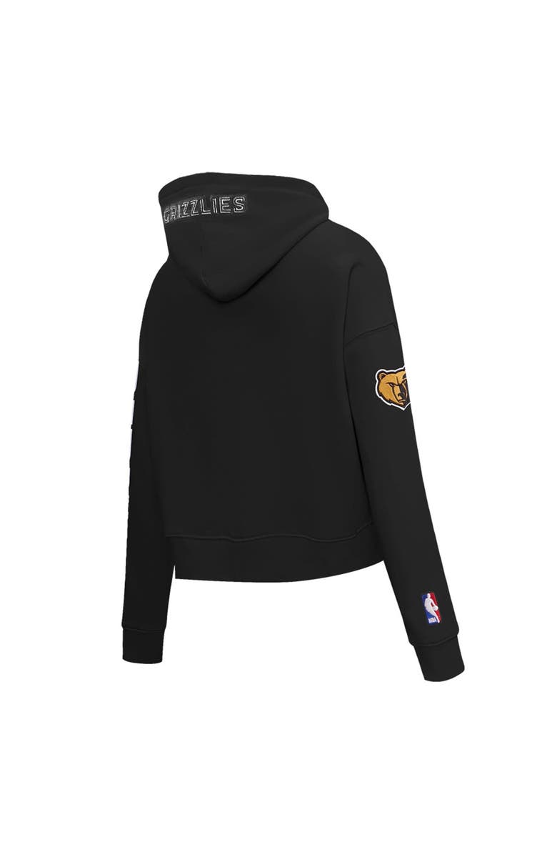 PRO STANDARD Women's Pro Standard Black Memphis Grizzlies 2023/24 City Edition Cropped Pullover Hoodie, Alternate, color, 