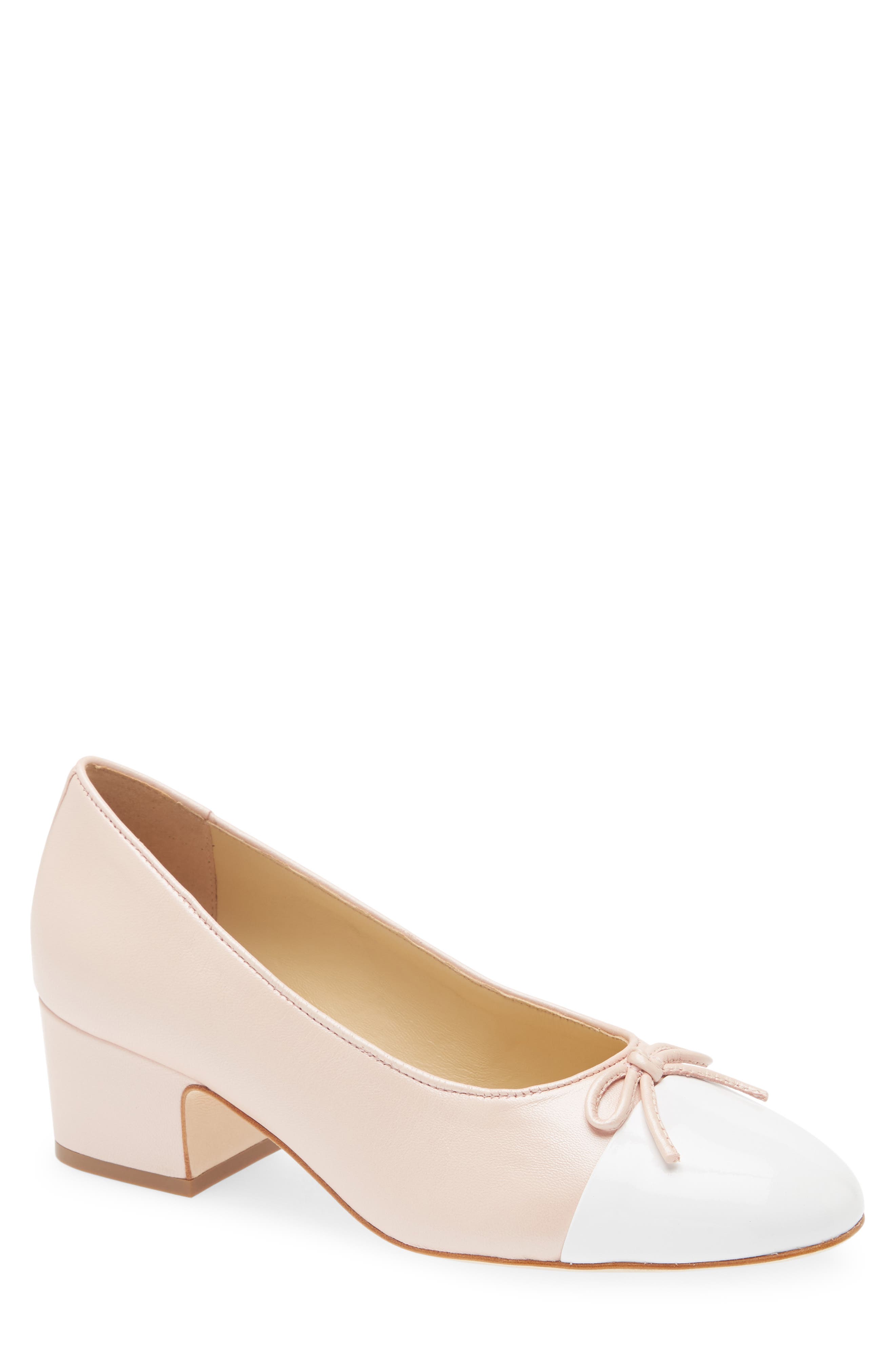 Sandy Liang Bow Pump, Main, color, Pearl Pink