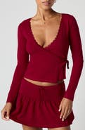 Florence by Mills Stretch Jersey Wrap Top