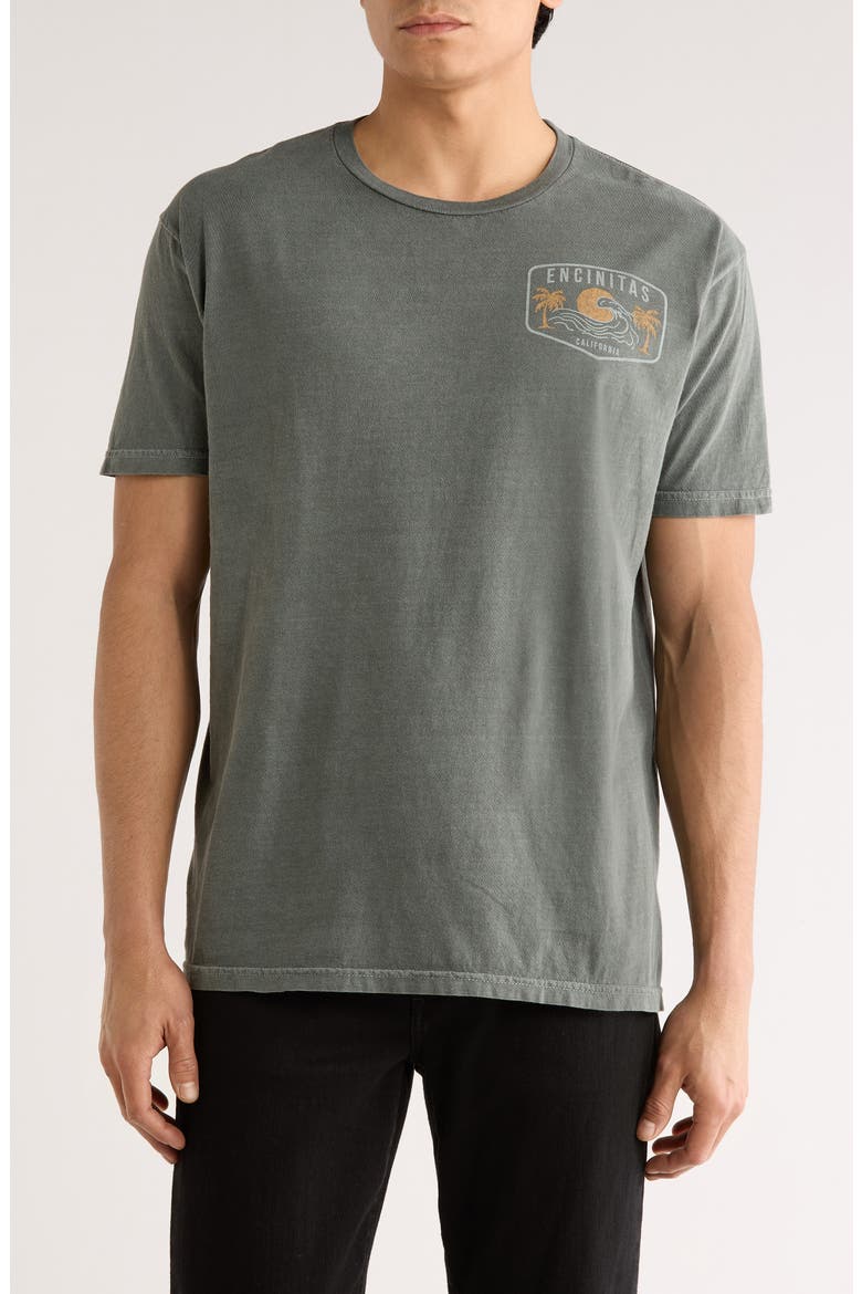 Encinitas Waves Graphic T-Shirt, Main, color, GREY