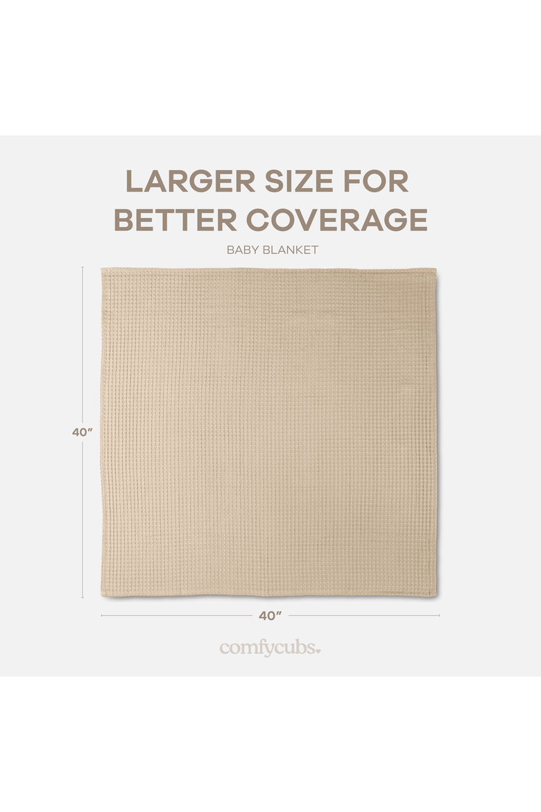 Baby Waffle Blankets, Alternate, color, Sand