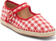 TOP MODA Fallon Gingham Mary Jane Flat
