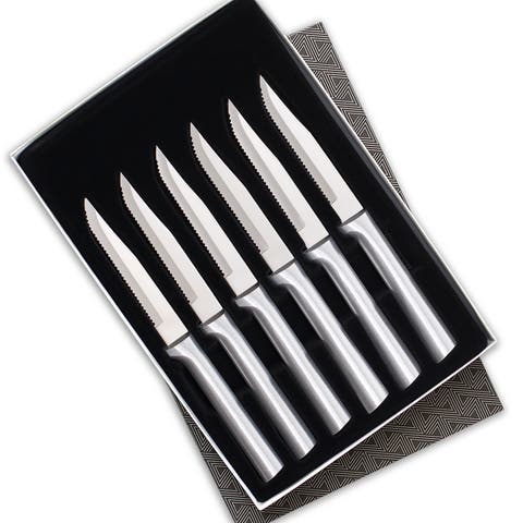 6 Piece Serrated Steak Knives Set with Gift Box