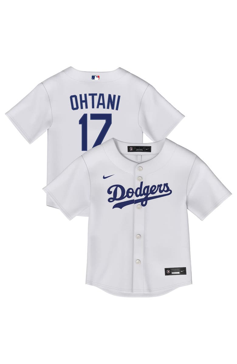 Nike Toddler Nike Shohei Ohtani White Los Angeles Dodgers Home Replica Player Jersey, Main, color, 