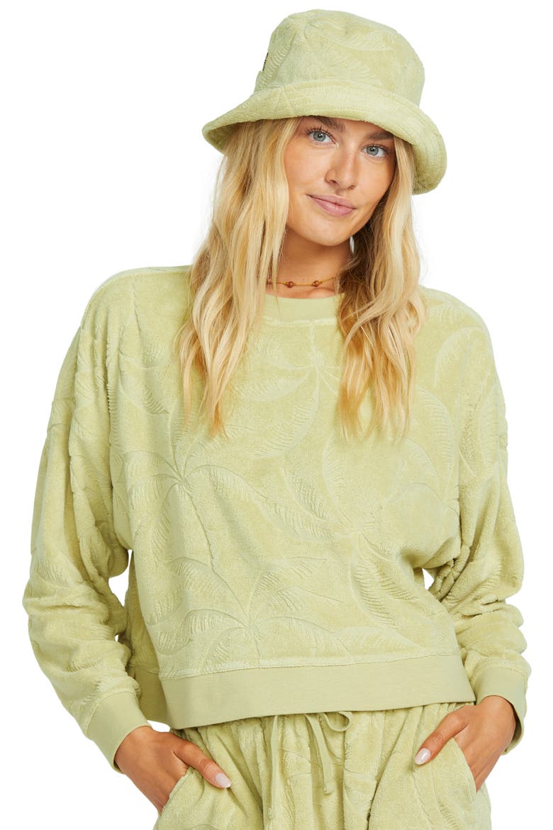 Jacquard Beach Bucket Hat, Alternate, color, WASABI
