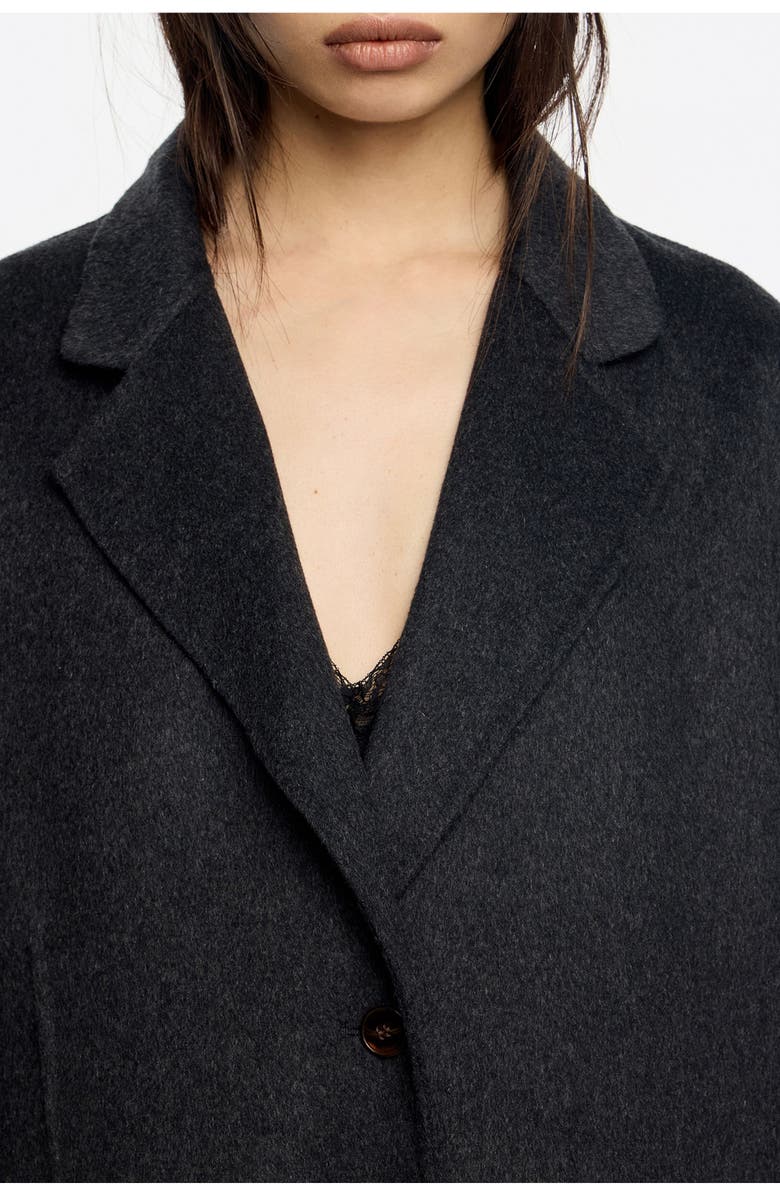 Bimba y Lola Double-Face Belted Jacket, Alternate, color, Dark Grey