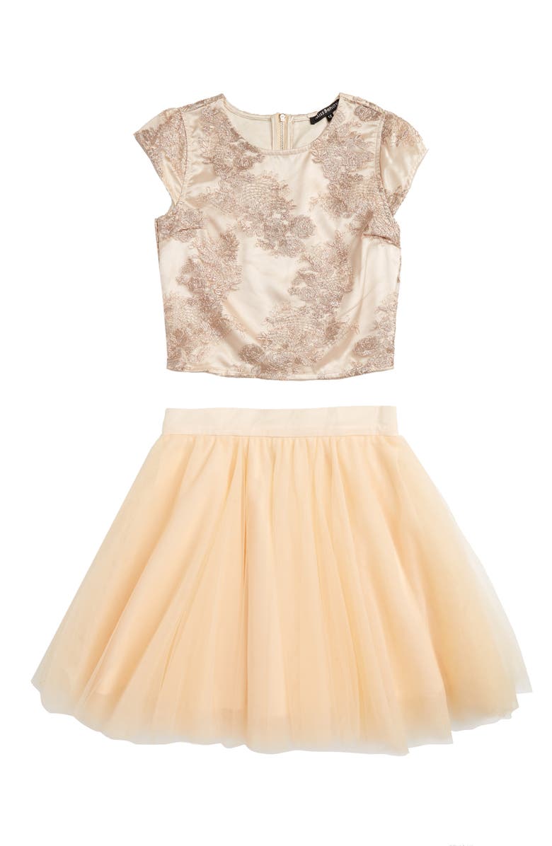 Miss Behave Brooke Meet & Greet Top & Skirt Set, Main, color,