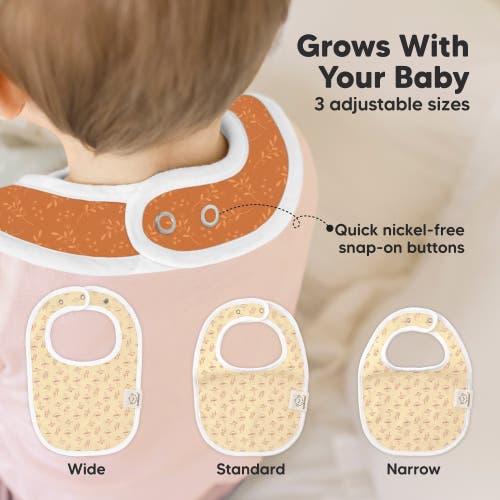 Keababies 8-pack Baby Drool Bibs In Fall Spores