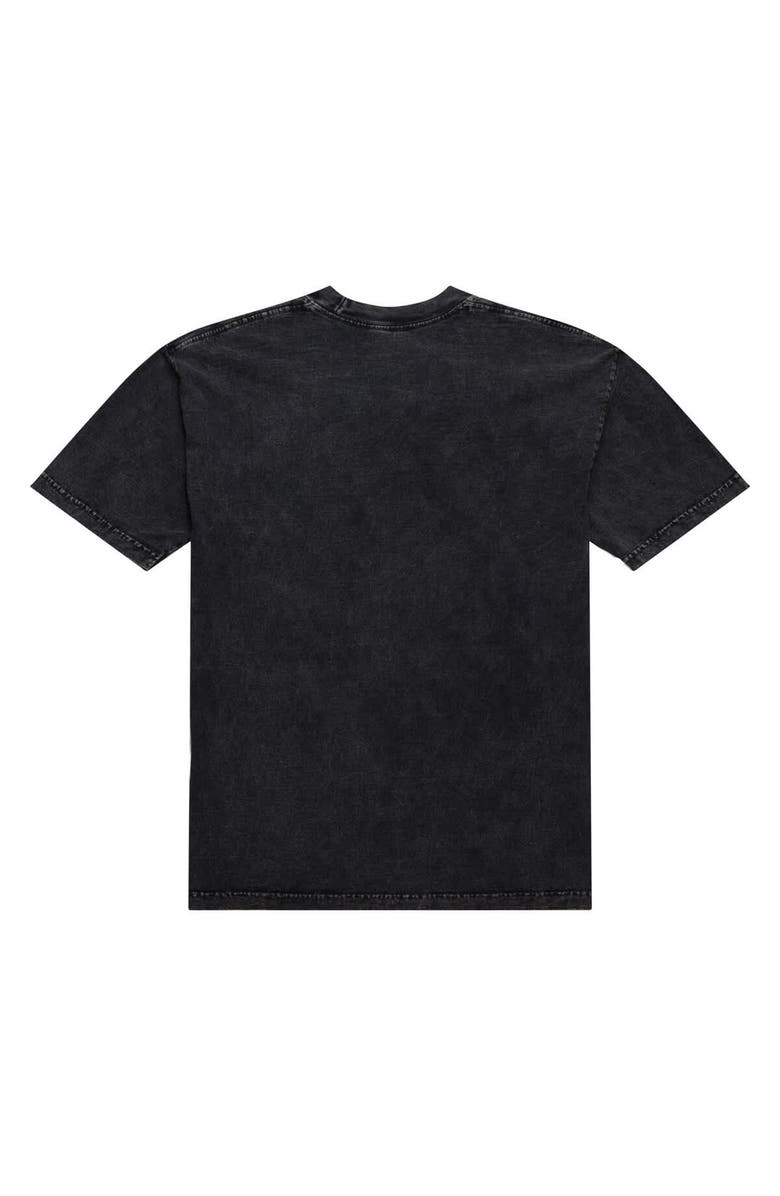 Mitchell & Ness Unisex Mitchell & Ness Black Los Angeles Lakers Hardwood Classics Vintage Voltage Premium Heavyweight T-Shirt, Alternate, color,