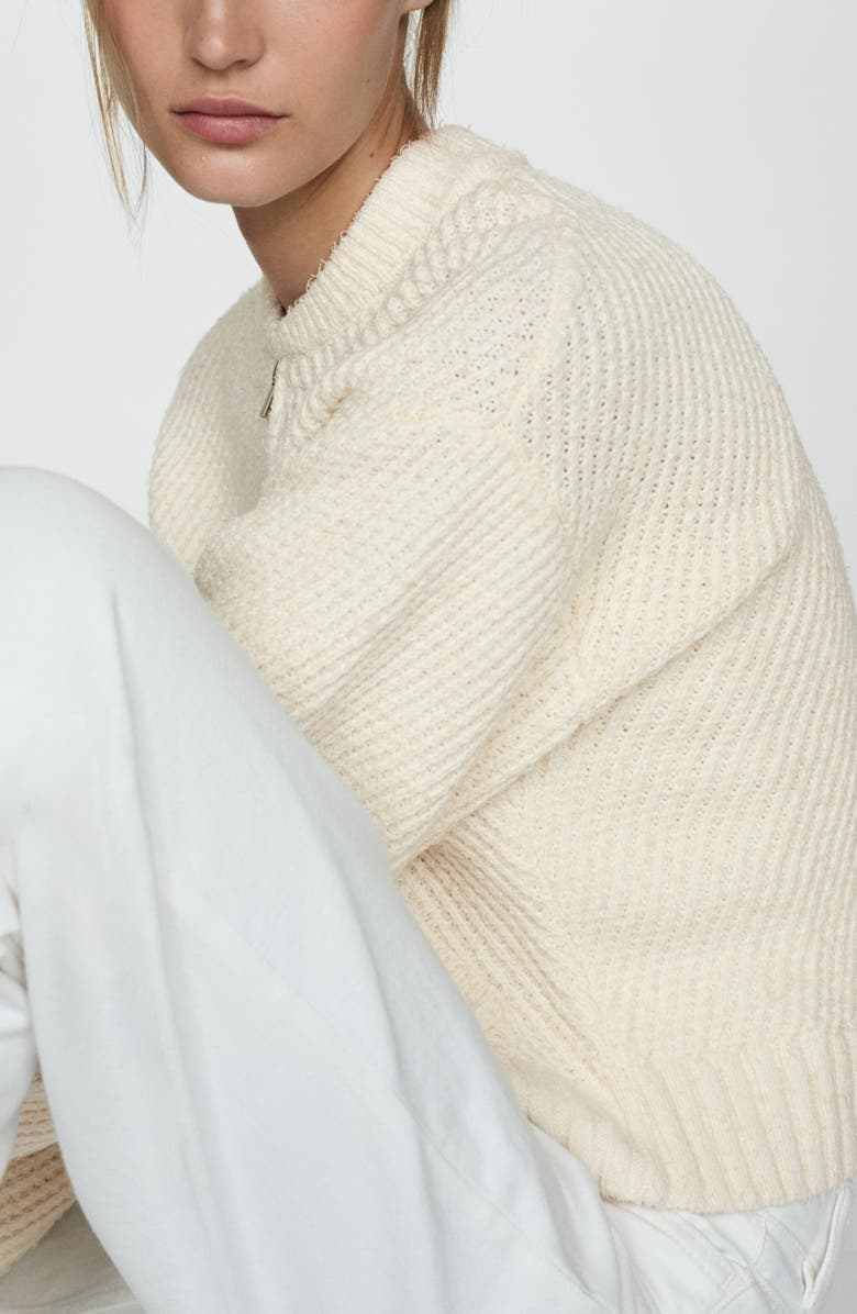 MANGO Zip-Up Cardigan, Alternate, color,