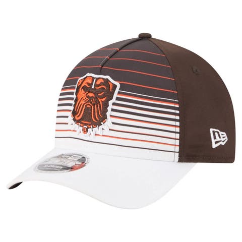 Men's New Era  White/Brown Cleveland Browns Adventure Gradient 9FORTY M-Crown A-Frame Adjustable Hat