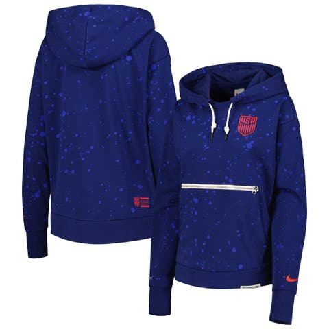 Women's  Nike Navy USMNT Standard Issue Pullover Hoodie