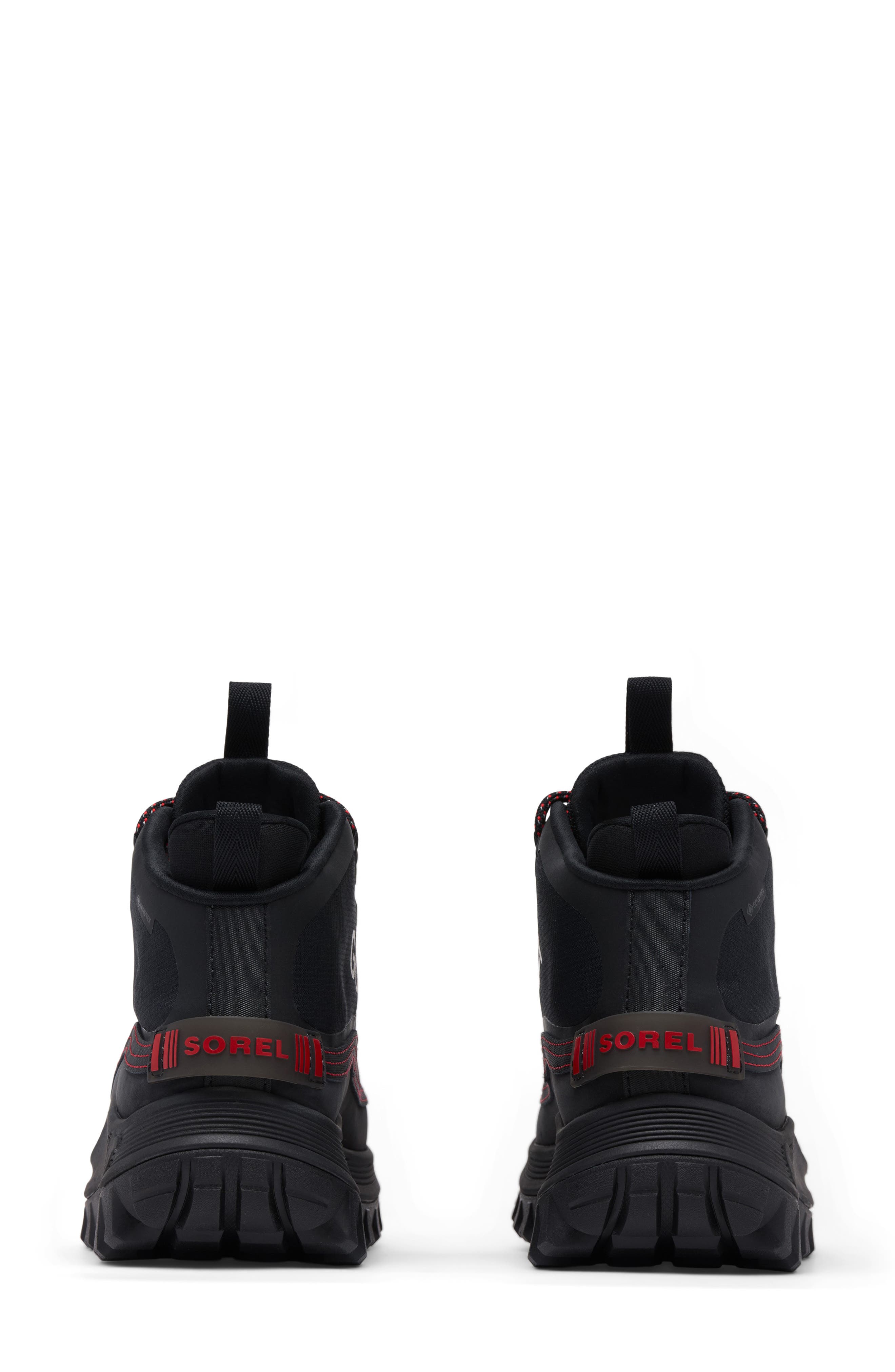 SOREL CALLSIGN HORIZON<sup>™</sup> Mid GTX Gore-Tex<sup>®</sup> Waterproof Sneaker, Alternate, color, Black/ Bright Red